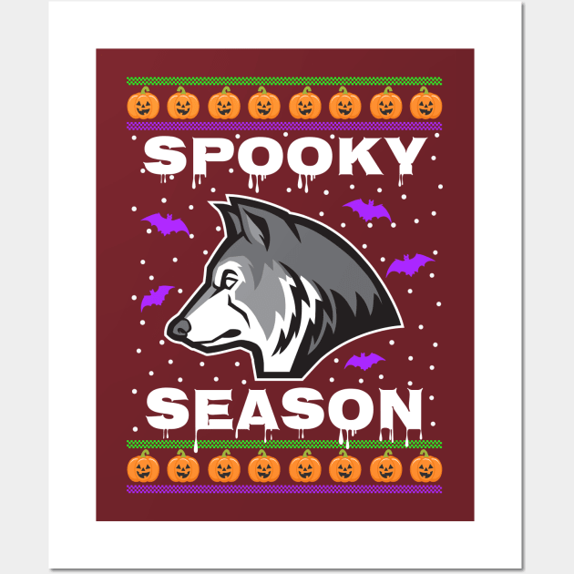 Spooky Season Wolf Wall Art by SpookyWolves